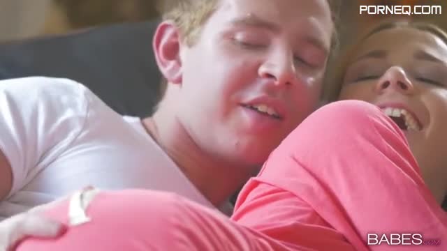 Alexis Crystal is fucked through the convenient opening in her pink jammies (1)