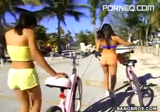 Tasty Latinas fucked on beach