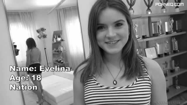 Cute Russian 18 year old amateur Evelina gives deepthroat BJ likea pro