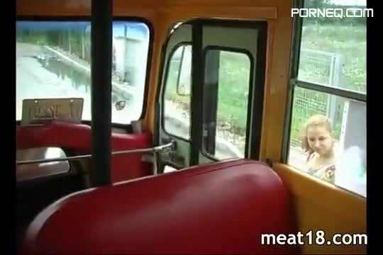 Lovely girl satisfies a dude in the bus