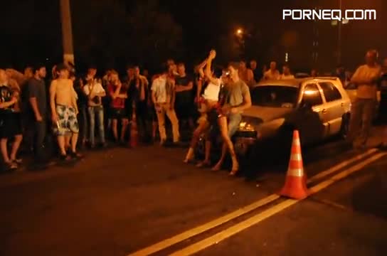 Russian Prostitutes Selected XXX Videos Pack 2016 Stripper on the grid at night race