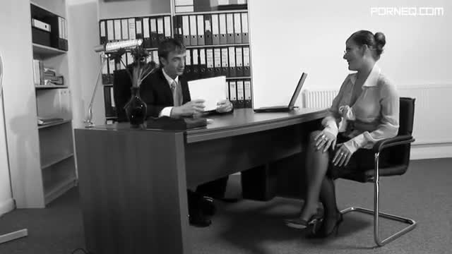 Excited boss tells his obedient secretary to satisfy him