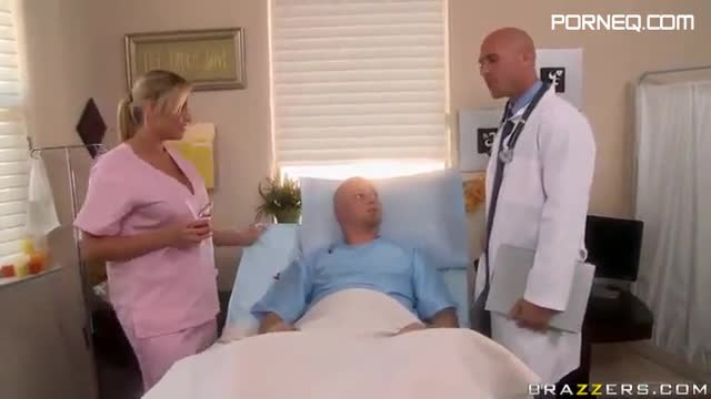Busty nurse cures his needs
