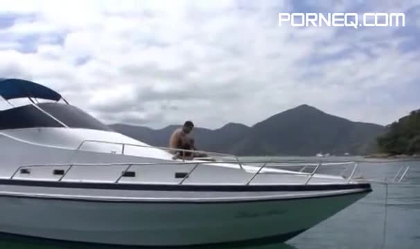 Fucking a hot Brazilian girl on his boat