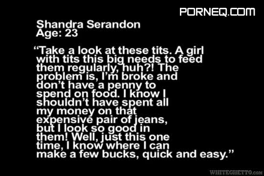 Chubby Shandra Serandon shows her big tits and gets fucked