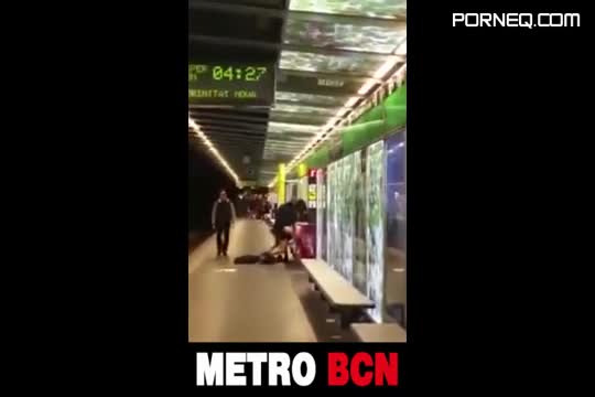 Video porn sex scandal in the Barcelona subway